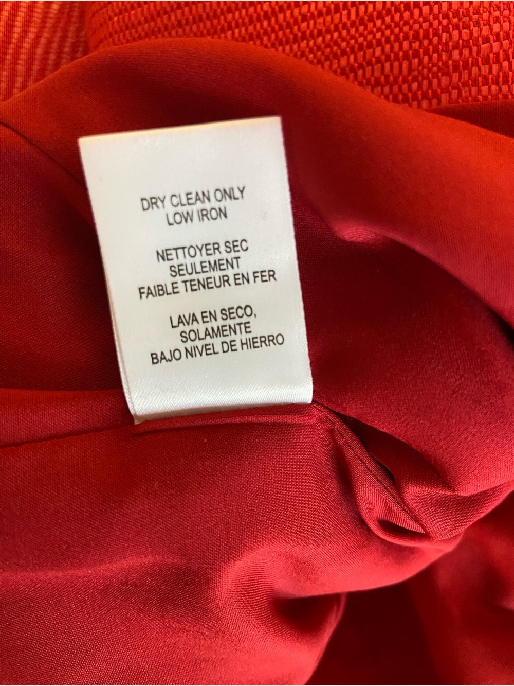 W by Worth Red Double-Breasted Long Jacket Sz S - Picture 7 of 7